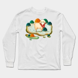 Autumn watercolor illustration Long Sleeve T-Shirt